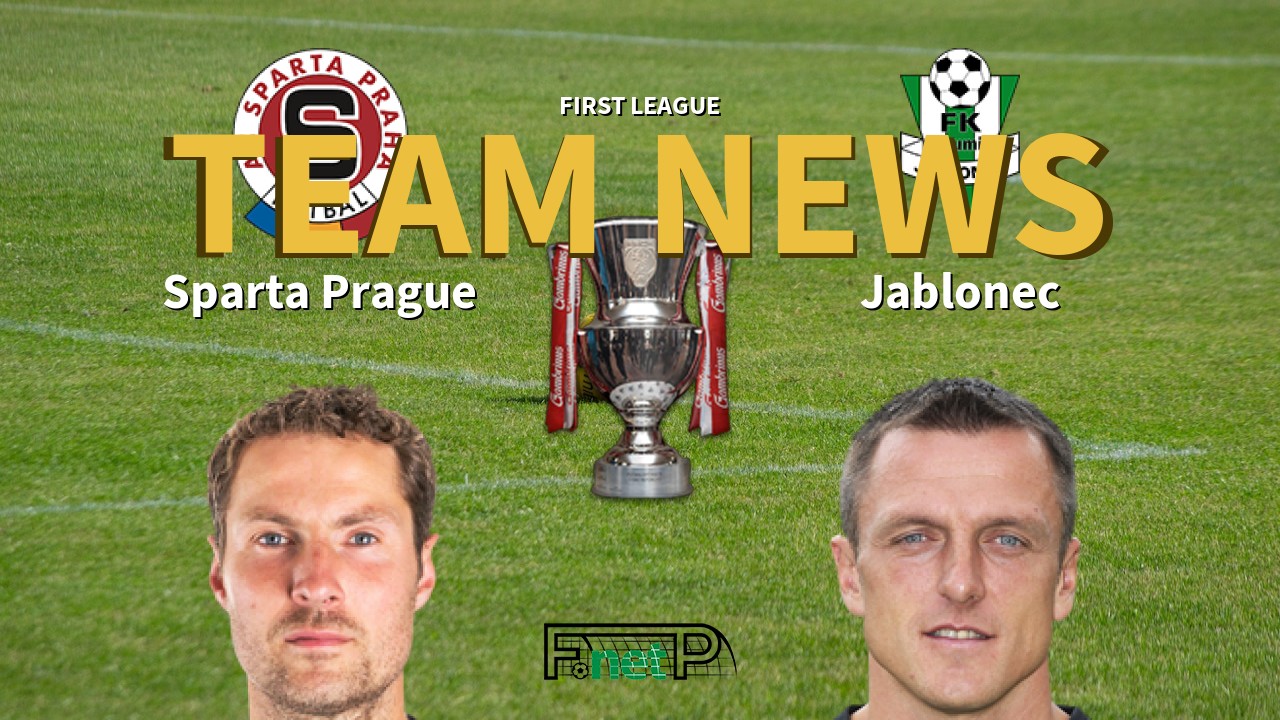 First League News: Sparta Prague vs Baumit Jablonec Confirmed Line-ups
