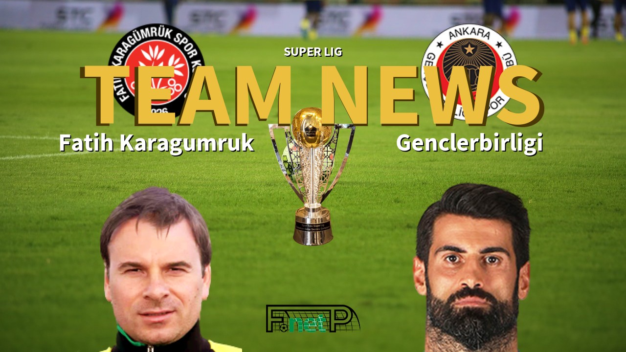 Super Lig News: Fatih Karagümrük vs Gençlerbirliği Confirmed Line-ups