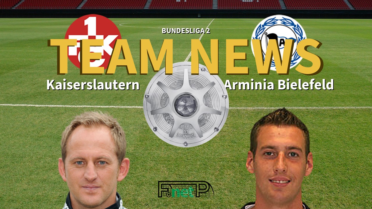 Bundesliga 2 News: Kaiserslautern vs Arminia Bielefeld Confirmed Line-ups