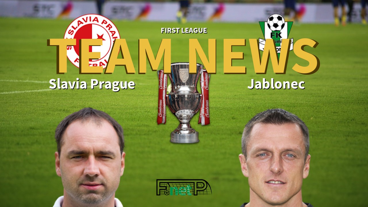 First League News: Slavia Prague vs Baumit Jablonec Confirmed Line-ups