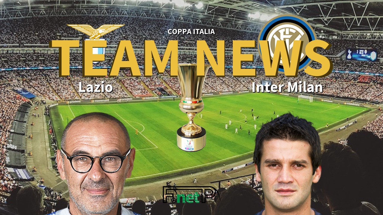 Coppa Italia News: Lazio vs Inter Milan Confirmed Line-ups
