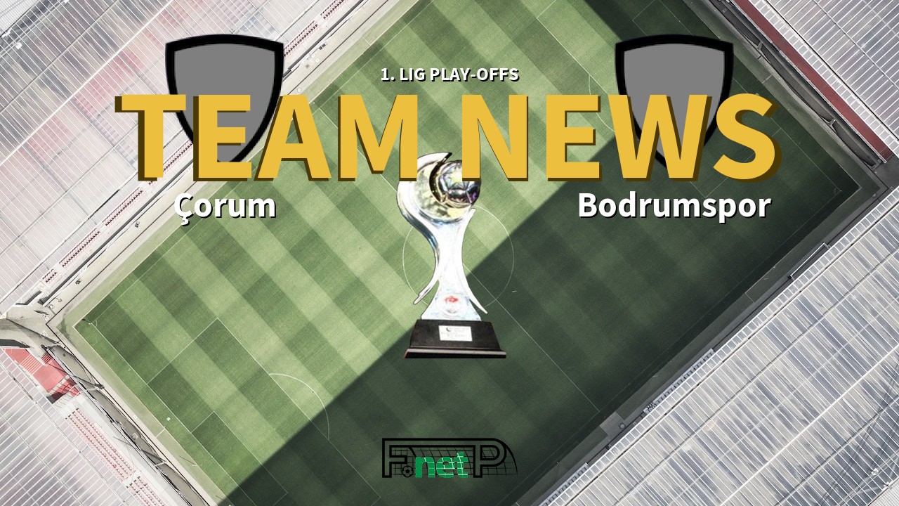 1. Lig Play-offs News: Corum vs Bodrumspor Confirmed Line-ups