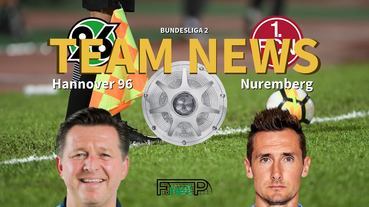 Bundesliga 2 News: Hannover vs Nuremberg Confirmed Line-ups