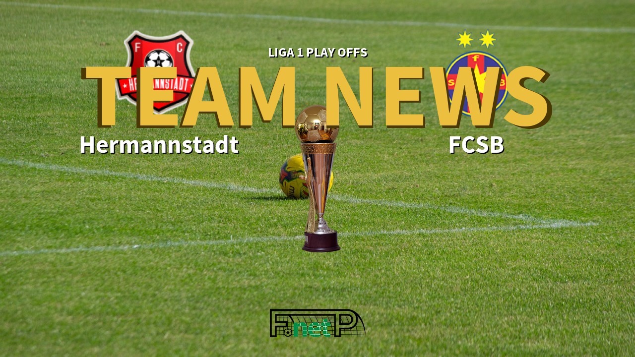 Liga 1 Play Offs News: Hermannstadt vs Steaua Bucharest Confirmed Line-ups