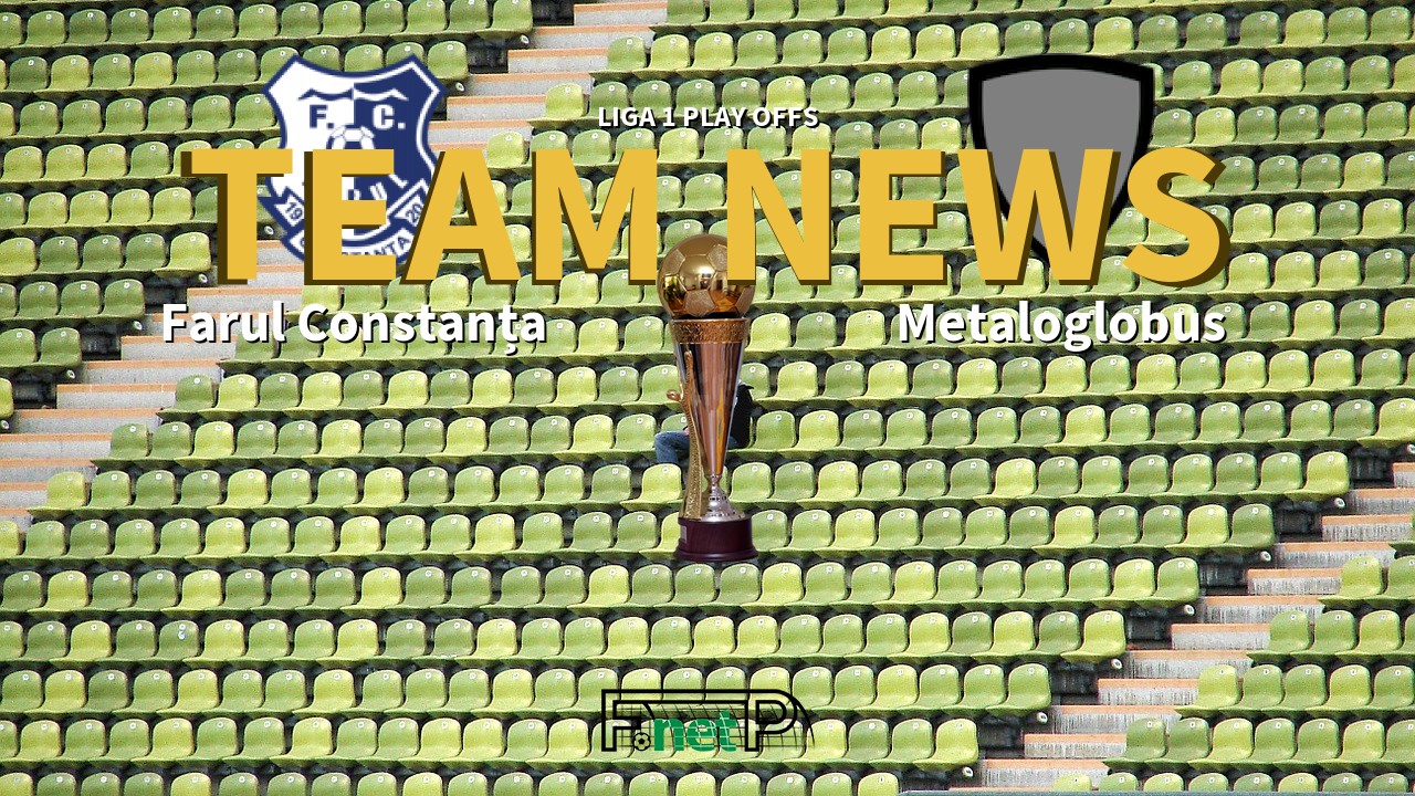 Liga 1 Play Offs News: Farul Constanța vs Metaloglobus Confirmed Line-ups