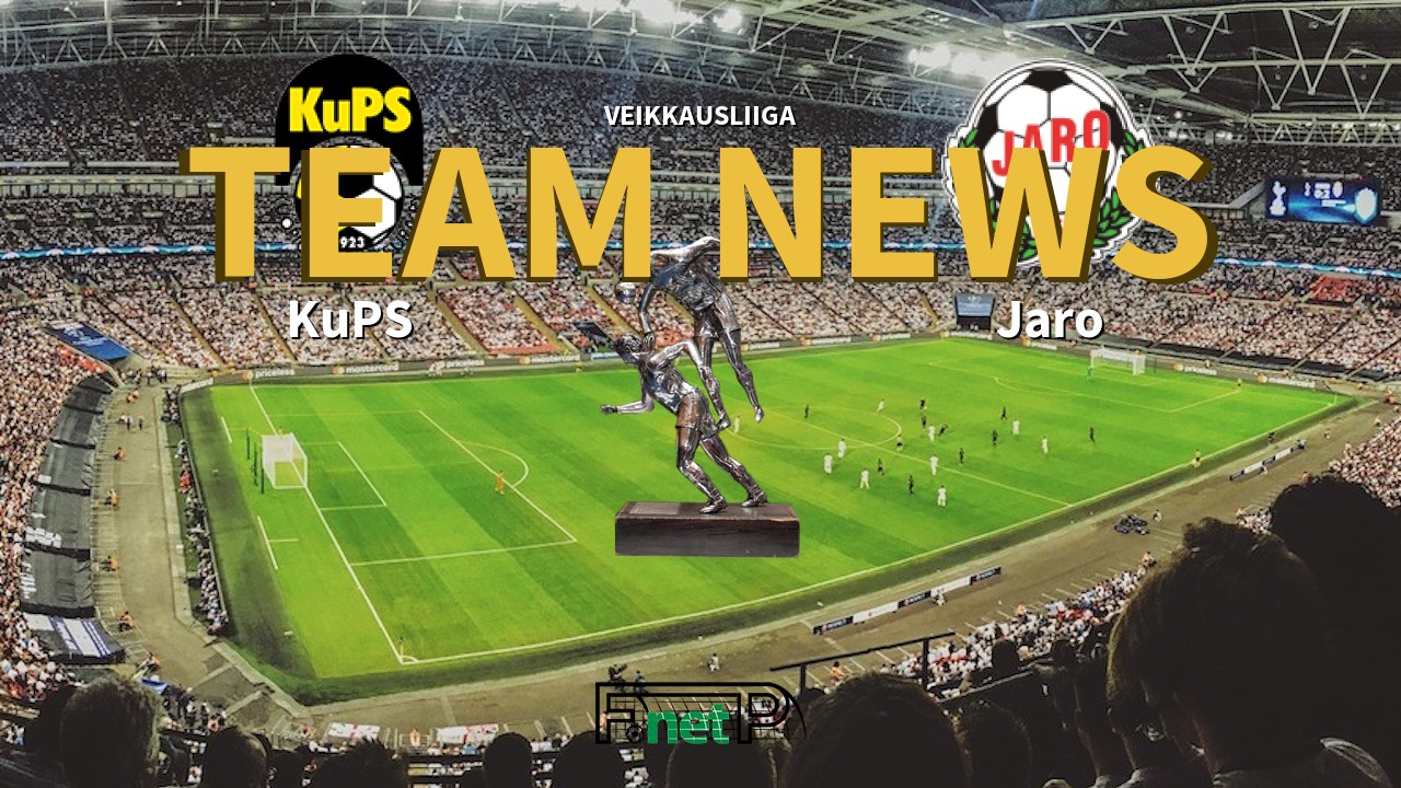 Veikkausliiga News: KuPS vs FF Jaro Confirmed Line-ups