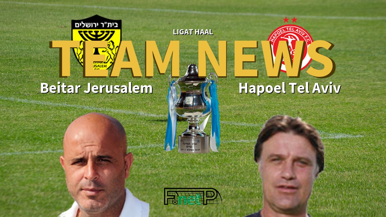 Ligat HaAl News: Beitar Jerusalem vs Hapoel Tel Aviv Confirmed Line-ups