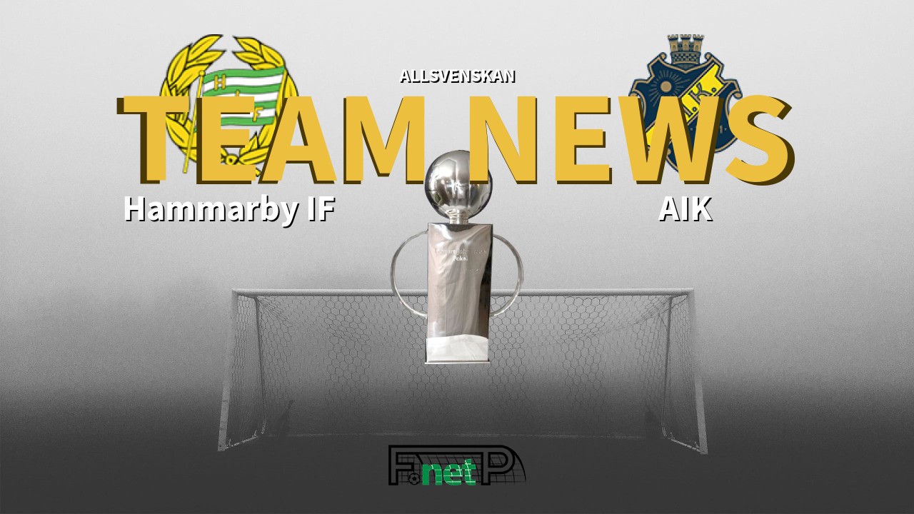 Allsvenskan News: Hammarby IF vs AIK Confirmed Line-ups