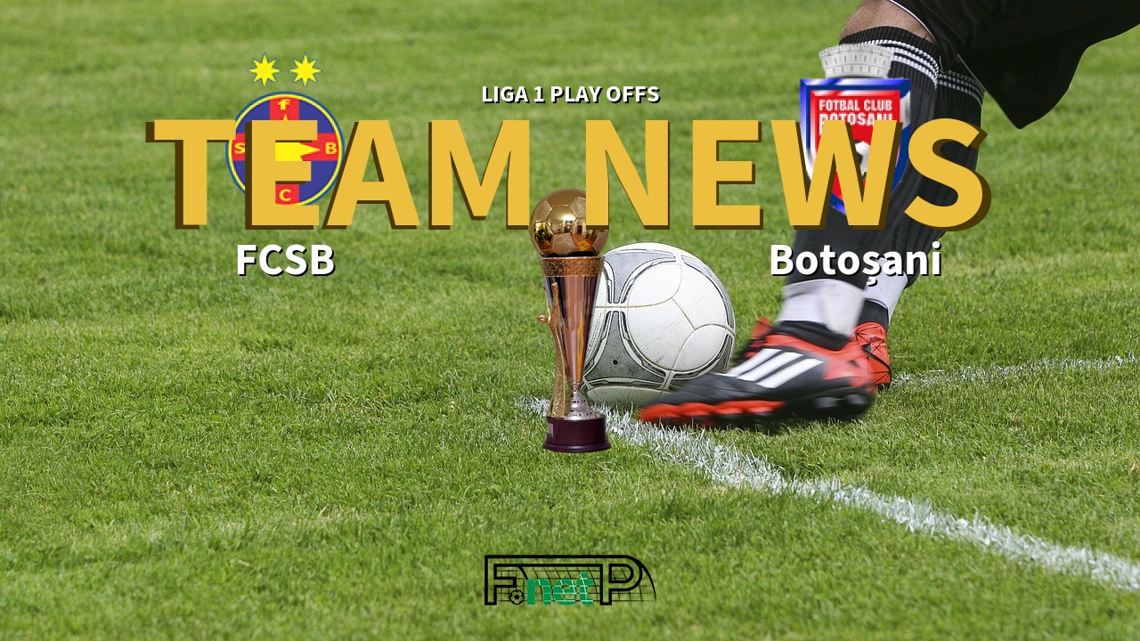 Liga 1 Play Offs News: Steaua Bucharest vs Botoșani Confirmed Line-ups