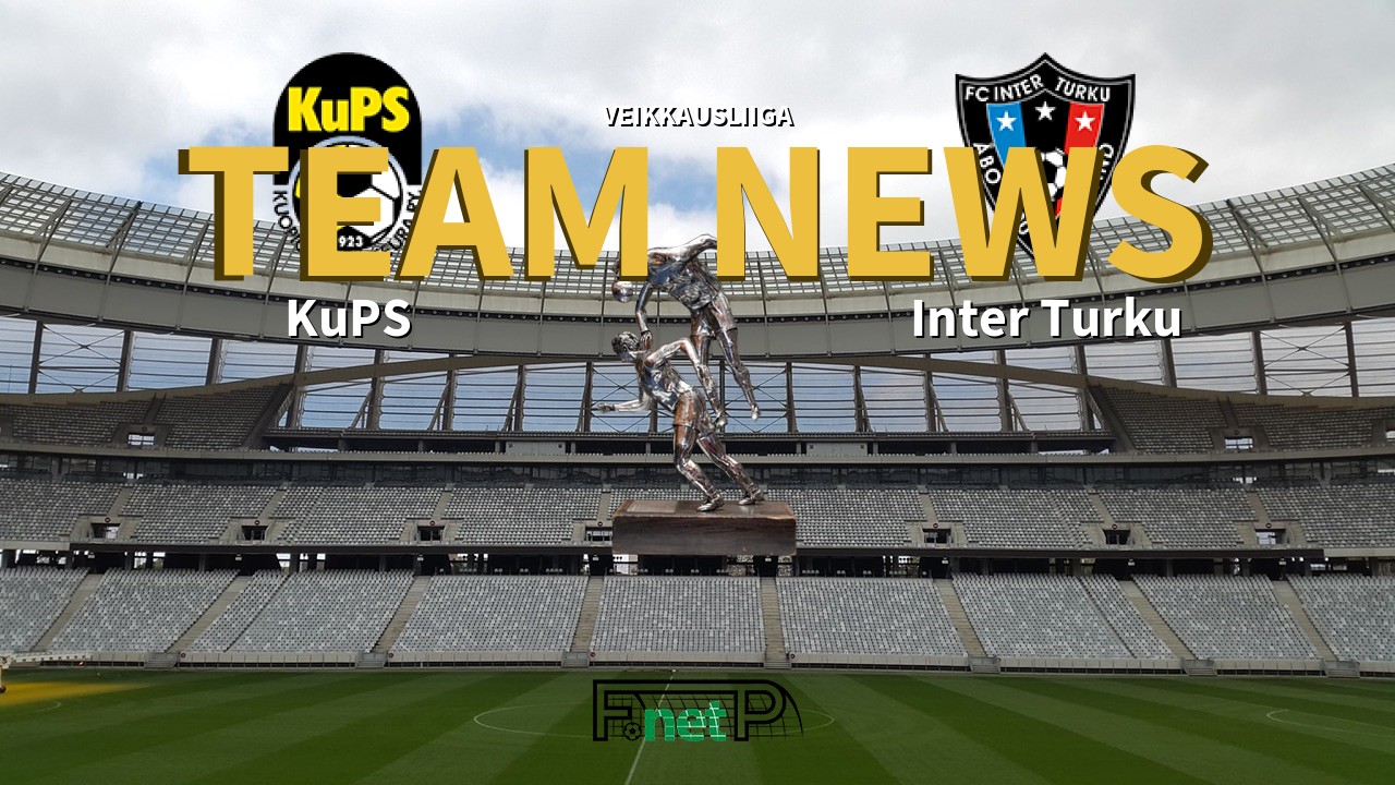 Veikkausliiga News: KuPS vs FC Inter Turku Confirmed Line-ups
