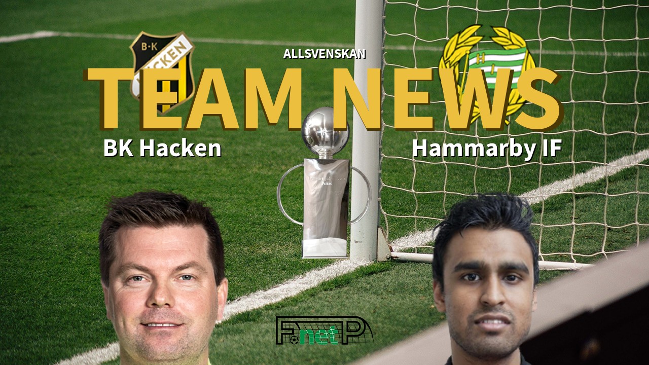 Allsvenskan News: BK Häcken vs Hammarby IF Confirmed Line-ups