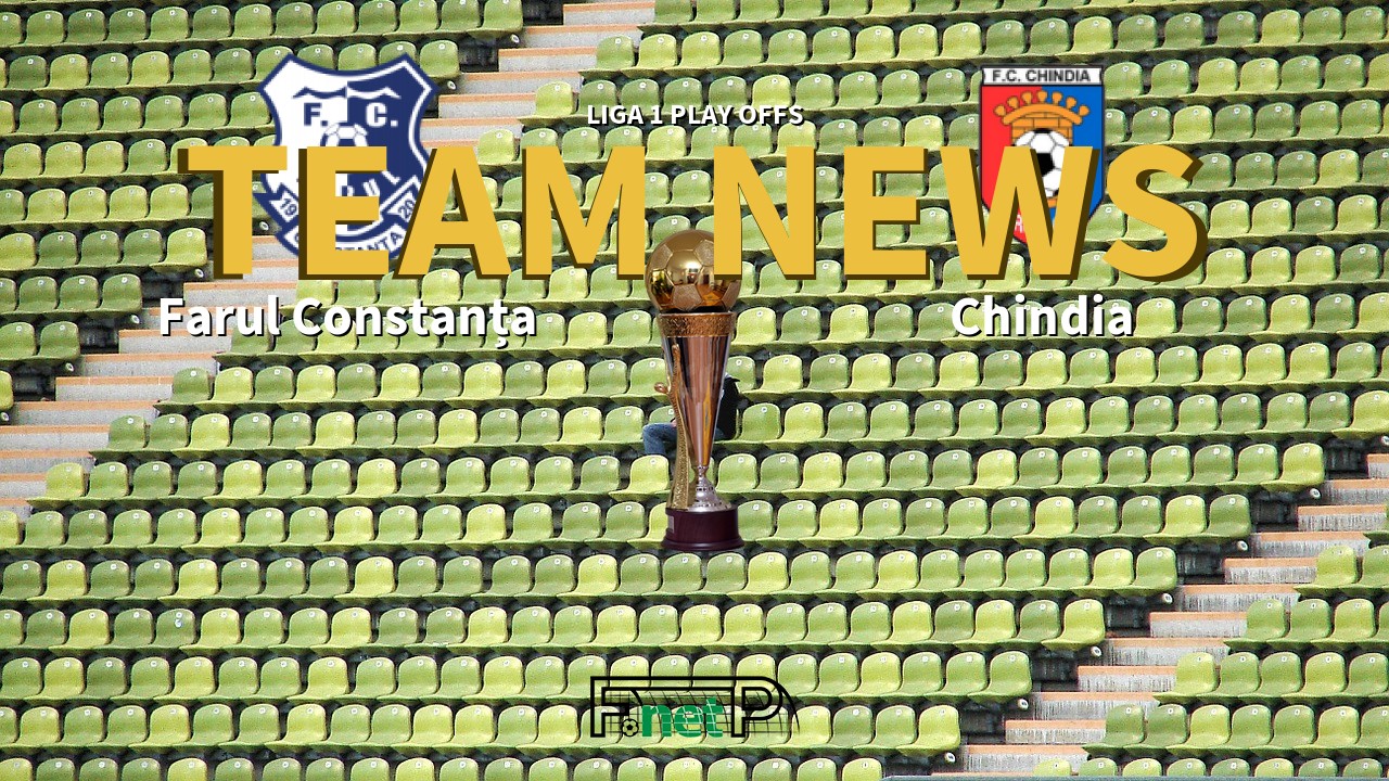 Liga 1 Play Offs News: Farul Constanța vs Chindia Târgoviște Confirmed Line-ups