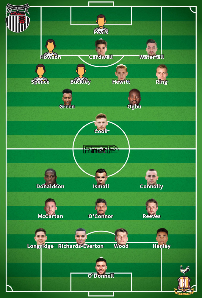 Bradford City v Grimsby Town Predicted Lineups 08-02-2020