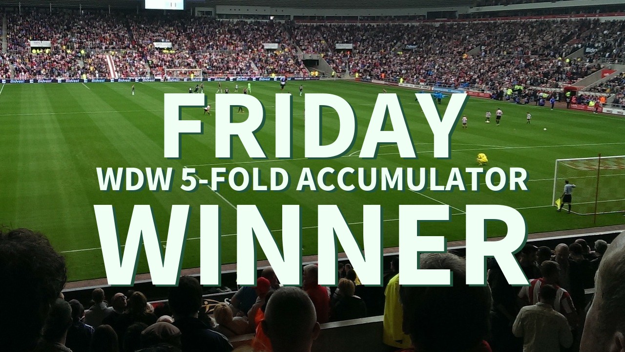 Friday 5/1 WDW 5-Fold Accumulator Lands!