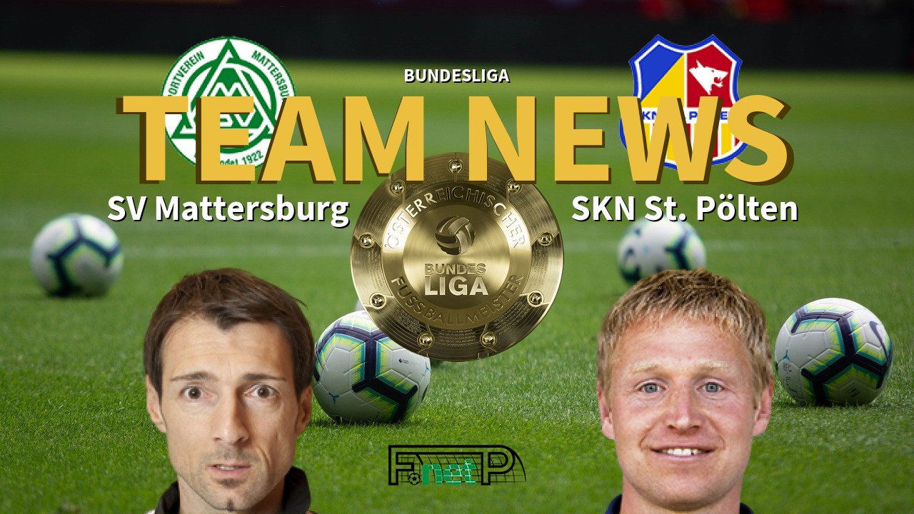 Bundesliga News: SV Mattersburg vs SKN St. Pölten Confirmed Line-ups