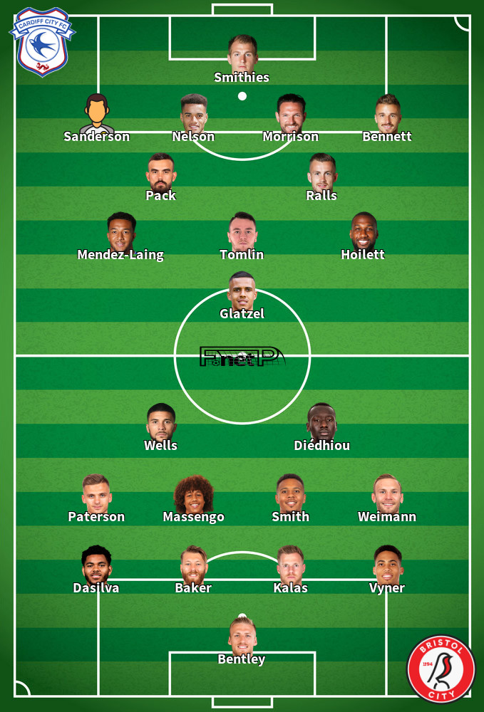 Bristol City v Cardiff City Predicted Lineups 04-07-2020