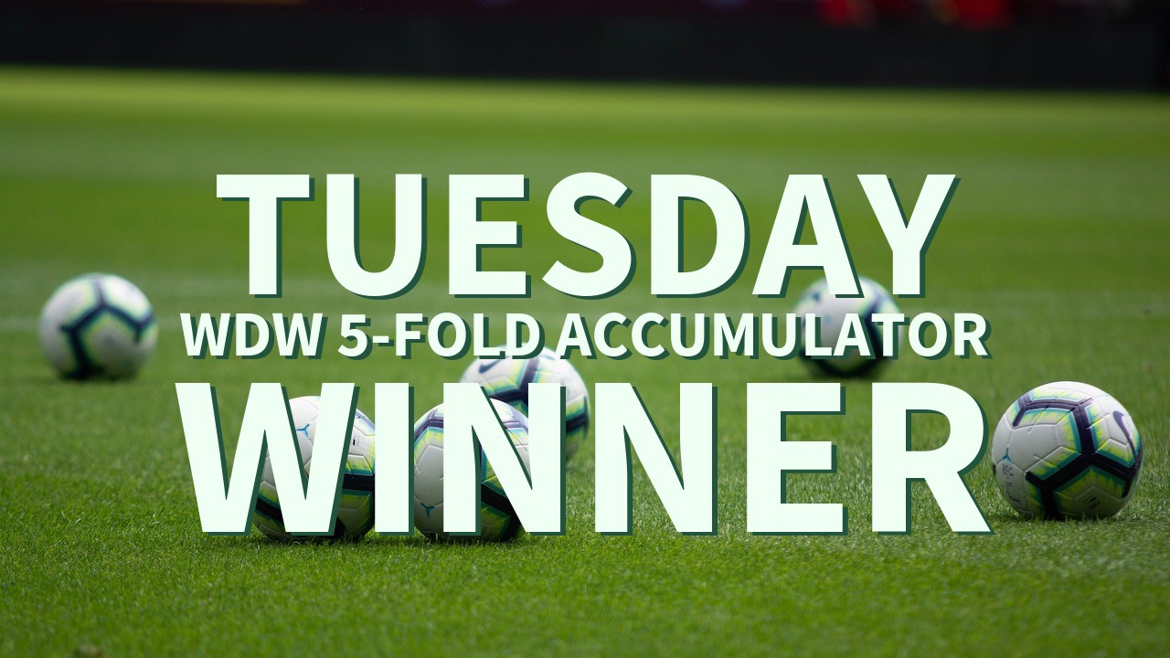 Tuesday 1/1 WDW 5-Fold Accumulator Lands!