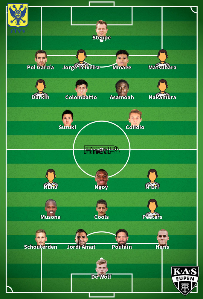 Eupen v Sint-Truidense VV Predicted Lineups 29-08-2020