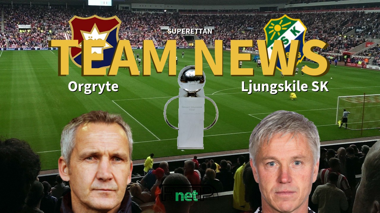Superettan News: Orgryte vs Ljungskile SK Confirmed Line-ups