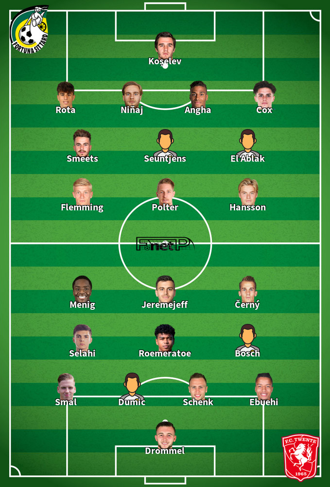 FC Twente v Fortuna Sittard Predicted Lineups 12-09-2020
