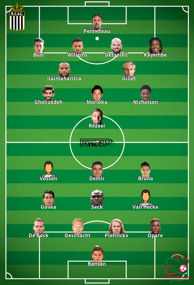 SV Zulte Waregem v Charleroi Predicted Lineups 13-09-2020