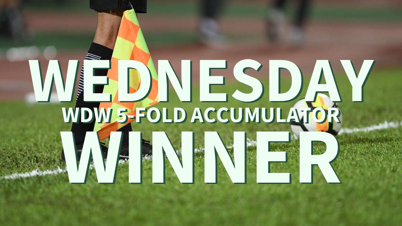 Wednesday 2/1 WDW 5-Fold Accumulator Lands!