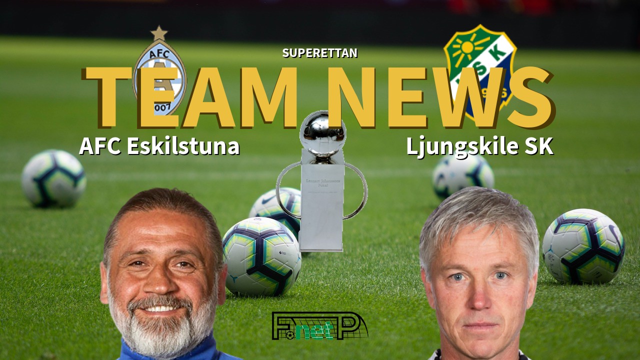 Superettan News: AFC Eskilstuna vs Ljungskile SK Confirmed Line-ups