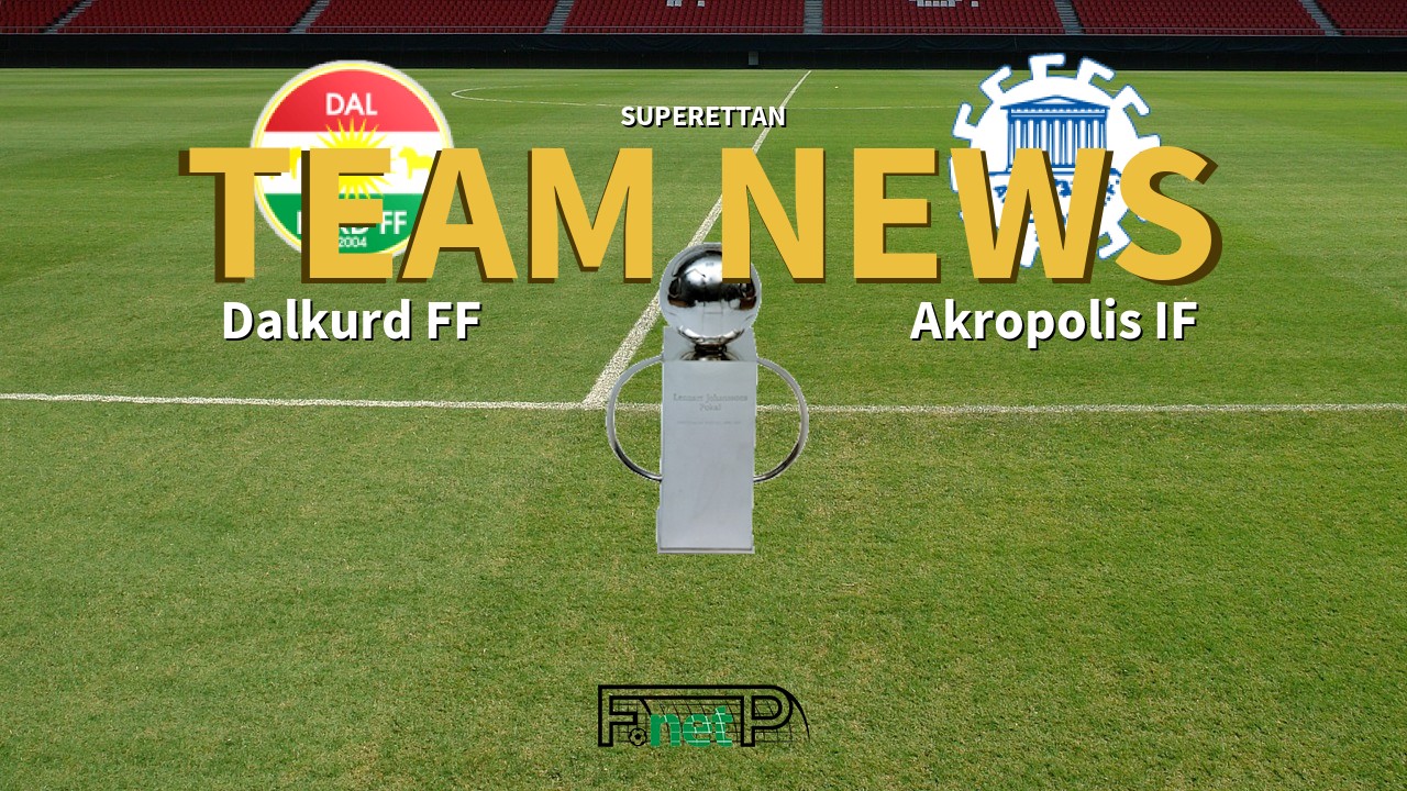 Superettan News: Dalkurd FF vs Akropolis IF Confirmed Line-ups