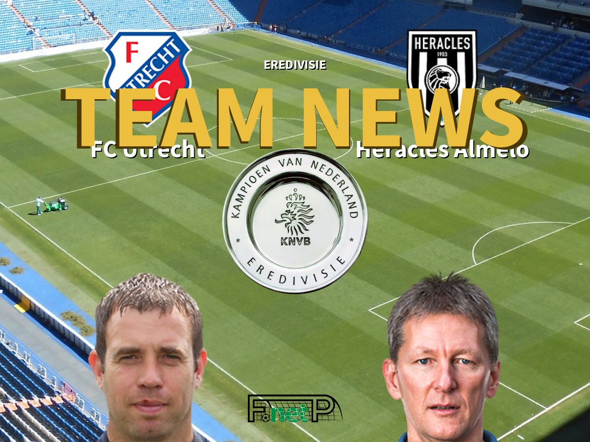 Eredivisie News Fc Utrecht Vs Heracles Almelo Confirmed Line Ups