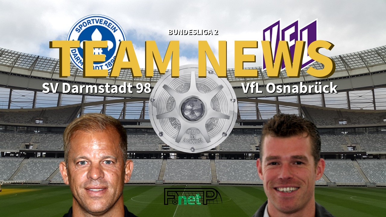 Bundesliga 2 News: Darmstadt vs Osnabruck Confirmed Line-ups