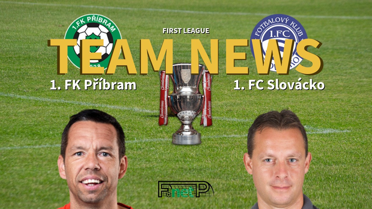 First League News: FK Příbram vs FC Slovácko Confirmed Line-ups