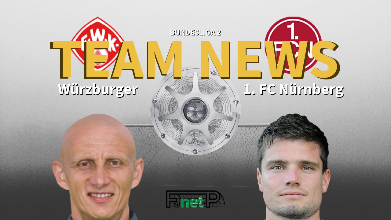Bundesliga 2 News: Würzburger Kickers vs Nuremberg Confirmed Line-ups