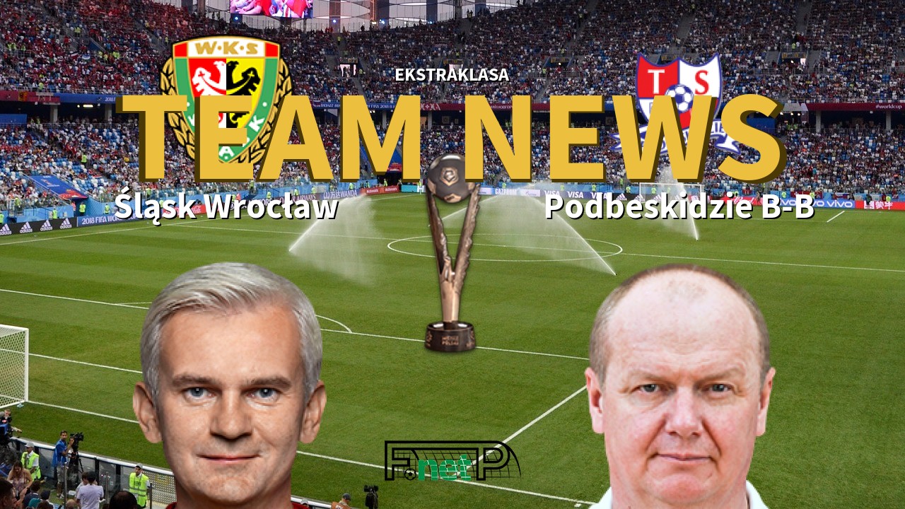 Ekstraklasa News: Śląsk Wrocław vs Podbeskidzie B-B Confirmed Line-ups