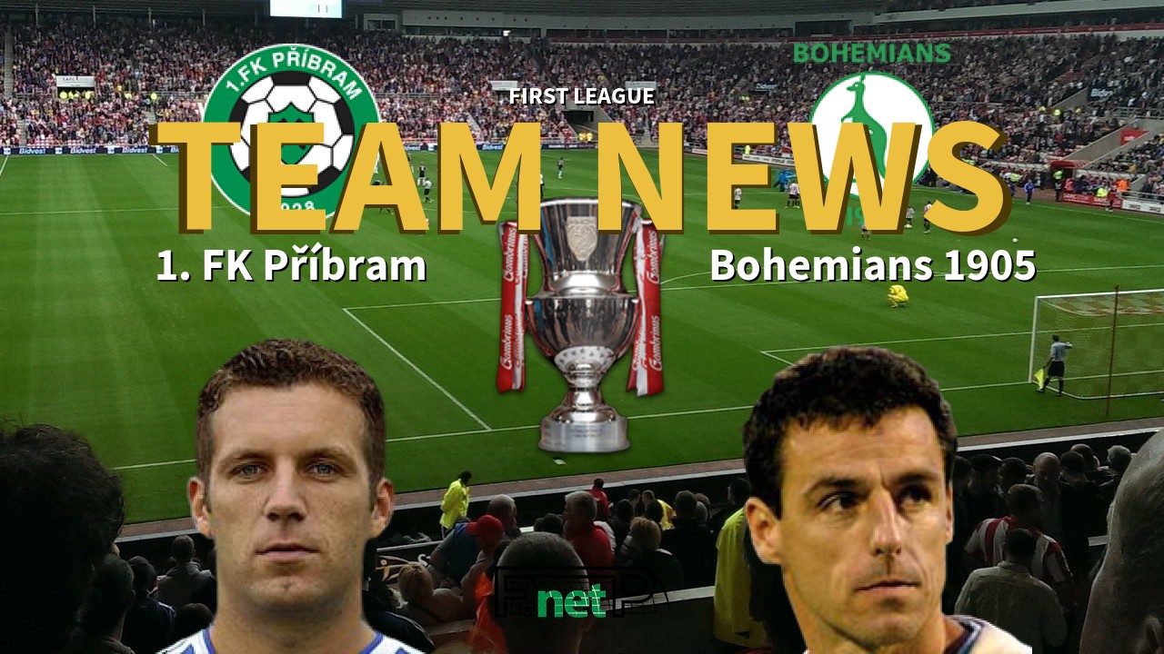 First League News: FK Příbram vs Bohemians Confirmed Line-ups