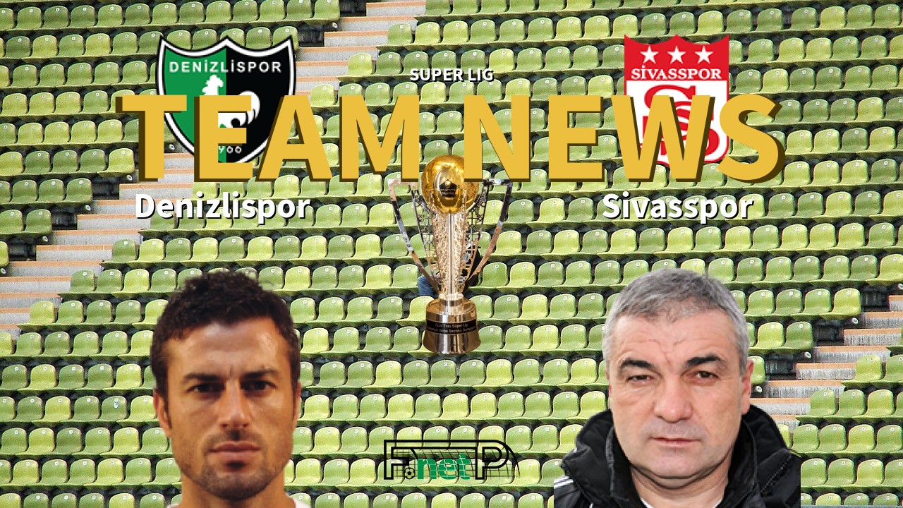 Super Lig News: Denizlispor vs Sivasspor Confirmed Line-ups