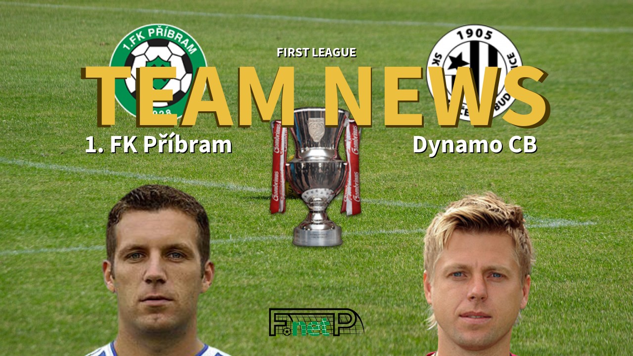 First League News: FK Příbram vs Dynamo České Budějovice Confirmed Line-ups
