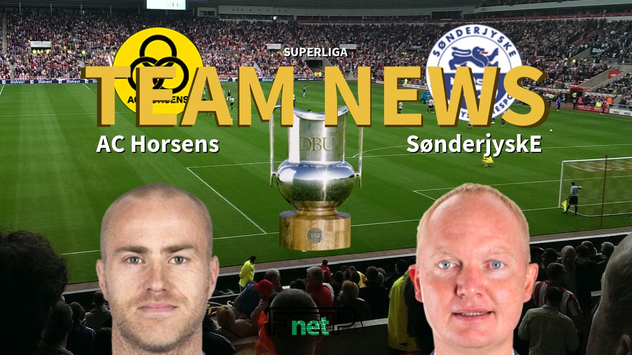 Superliga AC Horsens SønderjyskE Confirmed Line-ups