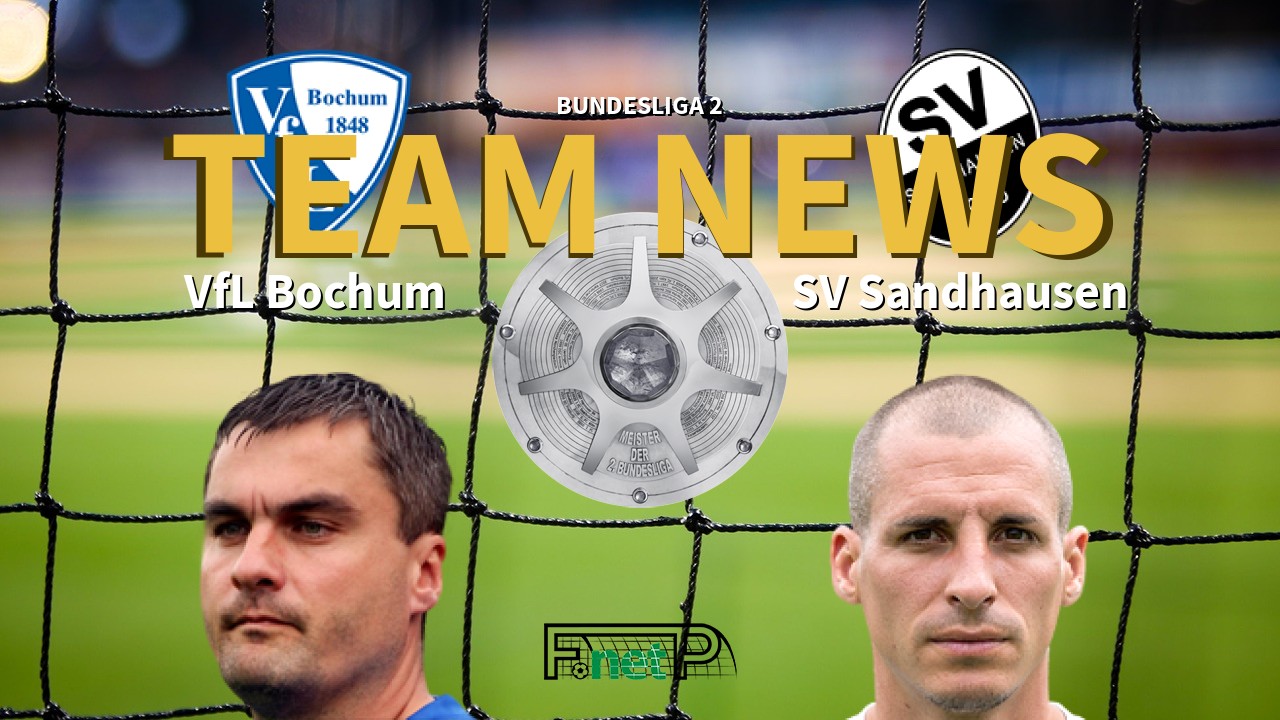 Bundesliga 2 News: VfL Bochum vs SV Sandhausen Confirmed Line-ups
