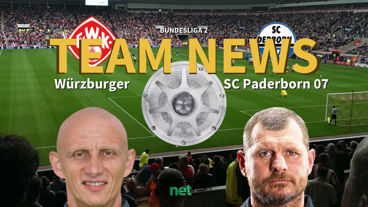 Bundesliga 2 News: Würzburger Kickers vs Paderborn Confirmed Line-ups