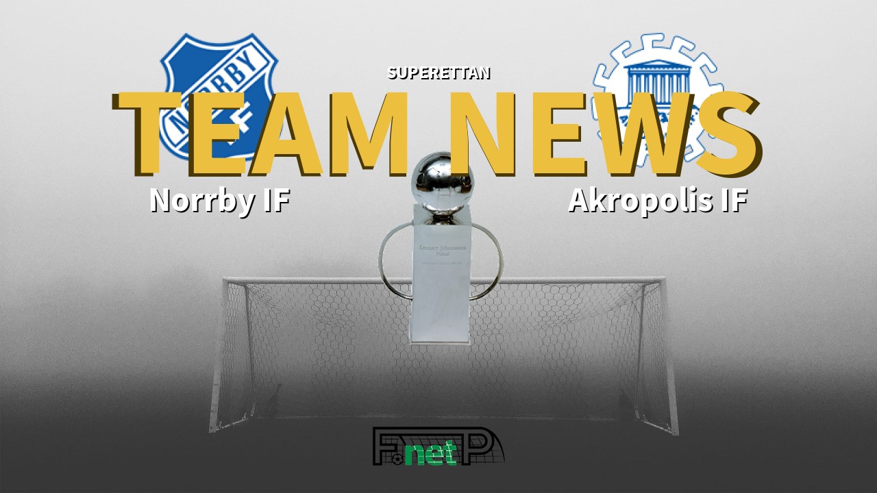 Superettan News: Norrby IF vs Akropolis IF Confirmed Line-ups